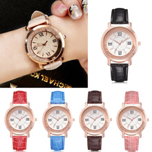 Load image into Gallery viewer, Rhinestone Leather Bracelet Wristwatch