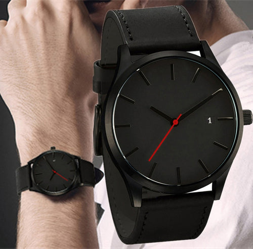 Leather Strap Watch