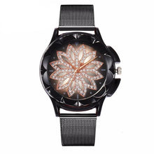 Load image into Gallery viewer, Flower Rhinestone Wrist Watch