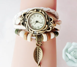 Women Genuine Leather Vintage Watch