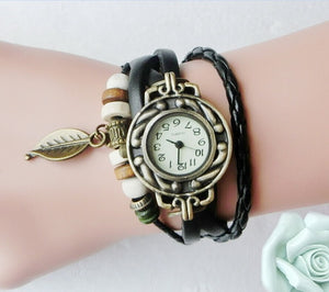 Women Genuine Leather Vintage Watch