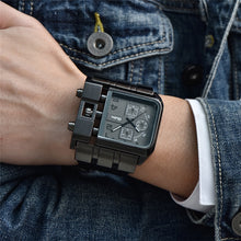 Load image into Gallery viewer, Square Dial Wide Strap Men Watch