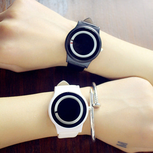 Leather Strap Couple Watch