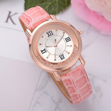 Load image into Gallery viewer, Rhinestone Leather Bracelet Wristwatch