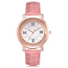 Load image into Gallery viewer, Rhinestone Leather Bracelet Wristwatch