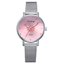 Load image into Gallery viewer, Flowers Metal Wrist Watch